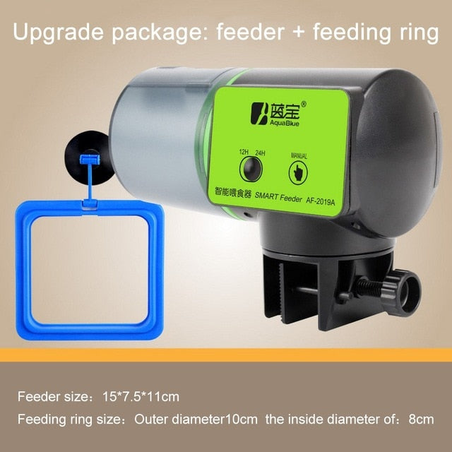 2 in 1 Manual and Smart Automatic Fish Feeder Aquarium Timer Feeder Digital Fish Tank Electrical Food Feeding Fish Feeder Tool