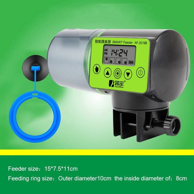 2 in 1 Manual and Smart Automatic Fish Feeder Aquarium Timer Feeder Digital Fish Tank Electrical Food Feeding Fish Feeder Tool