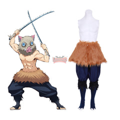 Cosplaylegend Anime Demon Slayer: Kimetsu no Yaiba Inosuke Hashibira Cosplay Costume adult outfit male custom made