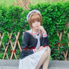 Image of Japanese Anime Card Captor Sakura Cosplay Costumes Girls Navy Collar Sailor School Uniform Suit Women Pleated Skirts Party Dress