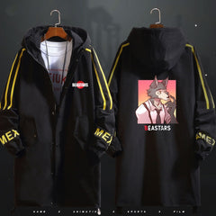 2019 Anime BEASTARS Legosi Louis Long Windbreaker Women Men Autumn Winter Hooded Trench Coat Zipper Wind Jacket Outercoat