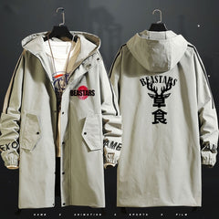 2019 Anime BEASTARS Legosi Louis Long Windbreaker Women Men Autumn Winter Hooded Trench Coat Zipper Wind Jacket Outercoat