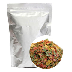 100g Tropical Ornamental Fish Food Goldfish Carp Small Fish Food 3 Color Flakes Feed Fish Products Aquarium Accessories EZLIFE