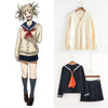 Image of My Hero Academia Cosplay Costume Anime Cosplay Boku no Hero Academia Himiko Toga JK Uniform Women Sailor Suits with Sweaters