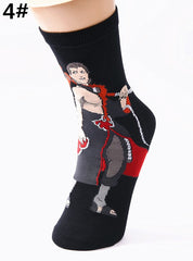 Naruto Akatsuki Cosplay Props Sock Uchiha Itachi Orochimaru Anime Spring Autumn Socks Women Men Halloween Party Gifts