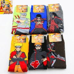 Anime Naruto Akatsuki Itachi Long Sock Cosplay Props Halloween Cotton Adult Cartoon Gift