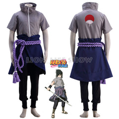 Anime Naruto Sasuke Uchiha Cosplay Costume Ninja Sasuke Wig