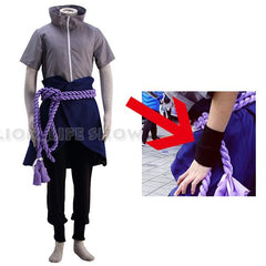 Anime Naruto Sasuke Uchiha Cosplay Costume Ninja Sasuke Wig