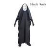 Image of Anime Movie Spirited Away No Face Man Cosplay Costume Full Set  Robe + Gloves + Black/Purple Mask  Chihiro Cosplay  Costume