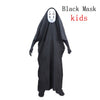 Image of Anime Movie Spirited Away No Face Man Cosplay Costume Full Set  Robe + Gloves + Black/Purple Mask  Chihiro Cosplay  Costume