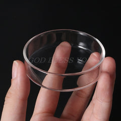 Clear Glass Shrimp Food Round Dishes Small Fish Feeding Bowl Ornamental Supplies alimentaire pour Aquarium