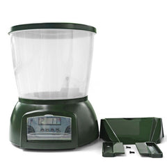 Top sell Automatic Pond Fish Feeder Fish Food Dispenser Digital Aquarium Timer Feeder with LCD Tank Food Feeding Machine