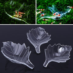 New Arrival Fish Tank Feeder Aquarium Shrimp Acrylic Leaf Shape Food Dish Tray A823