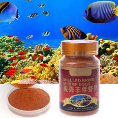 Aquarium Nutrition Brine Shrimp Shelled Eggs Healthy Fish Food Feeding